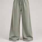 Wide-Leg Sweatpants in Sage