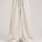 Wide-Leg Sweatpants in Oatmeal