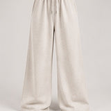 Wide-Leg Sweatpants in Oatmeal