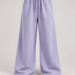 Wide-Leg Sweatpants in Lavender